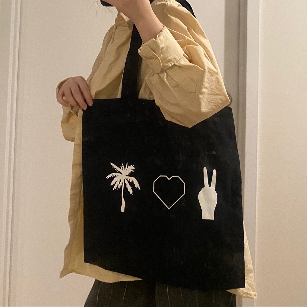 Madewell canvas black tote